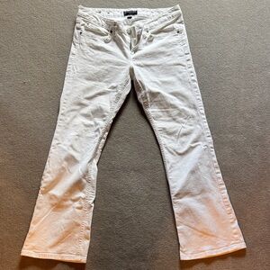 Banana Republic Cream Flare Jeans